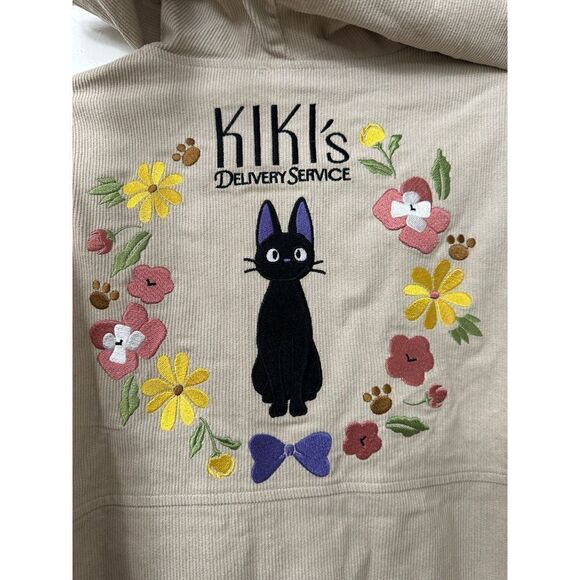 Studio Ghibli Kiki’s Delivery Service Jiji Floral Women’s Corduroy Jacket Size M - Picture 11 of 12
